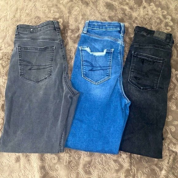 AMERICAN EAGLE Jeans Bundle 7 Size 2/4 - Picture 7 of 11